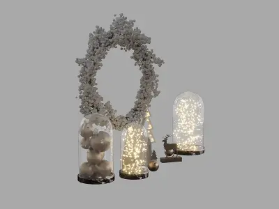 Christmas Decoration Set 31 Low-poly 3D model