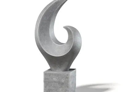 Concrete Sculpture 3D Model 3D model