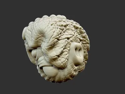 elephant head 3D print model