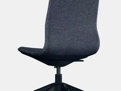 LANGFJALL conference chair Low-poly 3D model