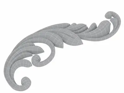 Carved decor 05 3D model 3D model
