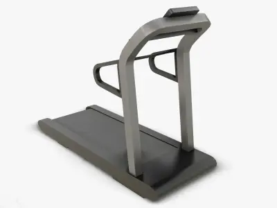 Gym Equipments Low-poly 3D model