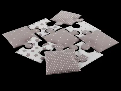 Puzzle pillow collection