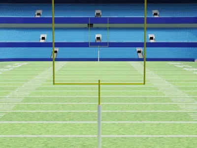 Nfl American Stadium Low-poly 3D model