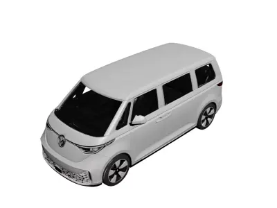 Volkswagen Camper Van 2026 Modern Electric Camper Lifestyle 3D model