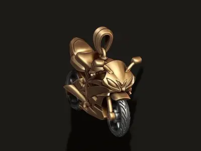 Motorcycle sport pendant 3D print model