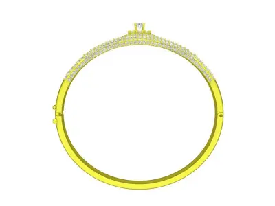 5775 luxury fashion diamond women bangle bracelets 3D print model