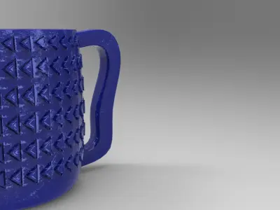 Colo Coffee Cup Low-poly 3D model