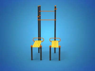 Gym Equipment Outdoor 3D model
