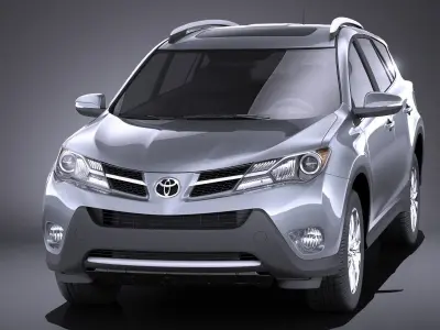 Toyota RAV4 2014 VRAY 3D model