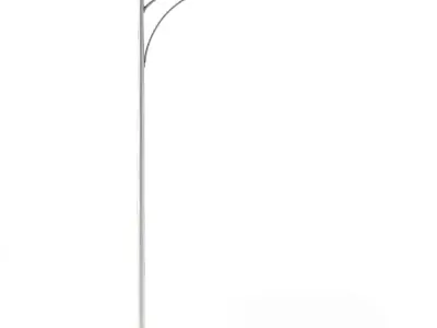 Tall Street Lamp Low-poly 3D model