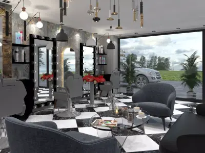 Barber shop  3D model