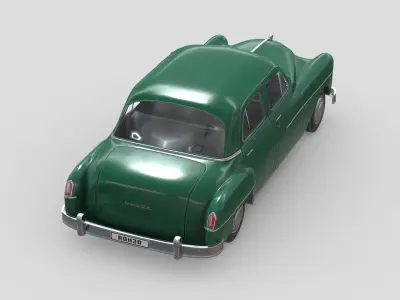 Dodge Coronet 1950 Low-poly 3D model