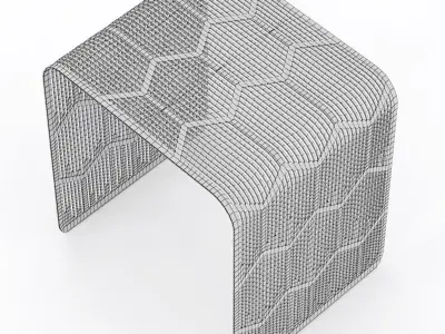 plastic coffee table 3D model