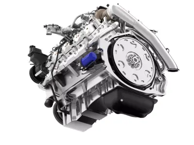 Duramax Diesel Turbo V8 Engine 3D model