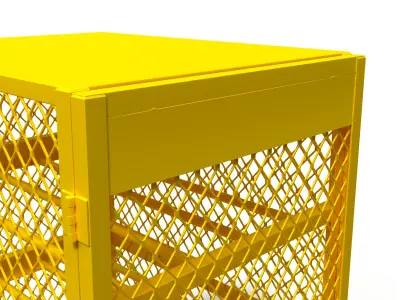 3D model of a box for a gas cylinder 3D model