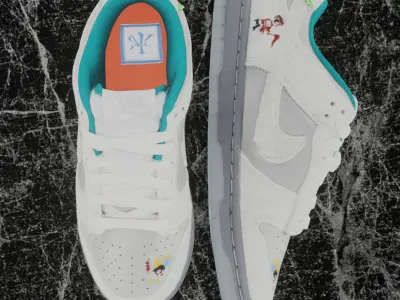 NIKE DUNK LOW ICE 3D SHOES Low-poly 3D model