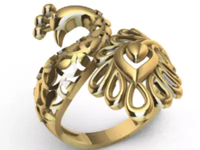 Ring Peacock R-001 3D print model
