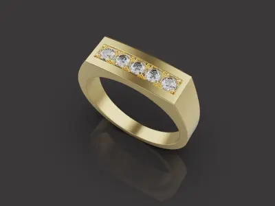 Men Rings 0063 3D print model