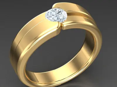 Luxury Men Rings Designs 6MR009 3D print model