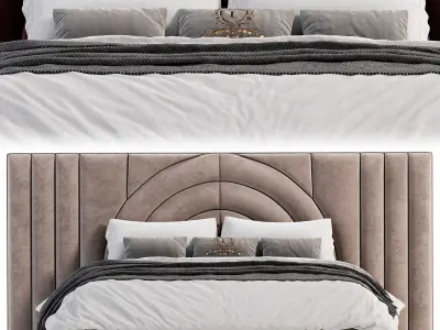 Mirella Bed By Luxury Line 3D model