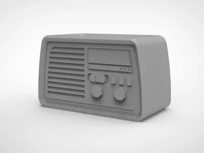 retro speaker pattern vase 3D print model