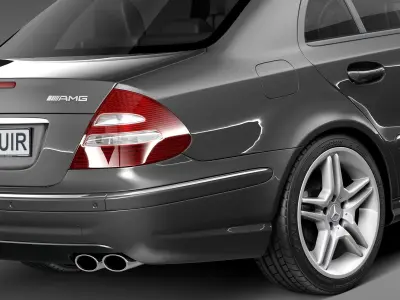 Mercedes-Benz E55 AMG W211 2002-2009 3D model