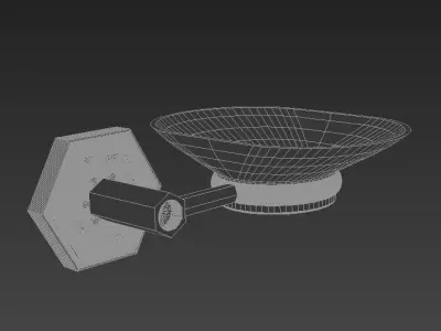 Orchid Diamond Soap Dish 3D model