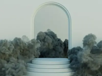 Cloudy Stage 3D model