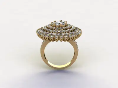 popular women ring jewelry in Asia R31 3D model