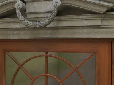 Entrance classic door 04 3D model