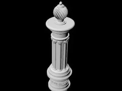 decorative pillar 3D model purchase