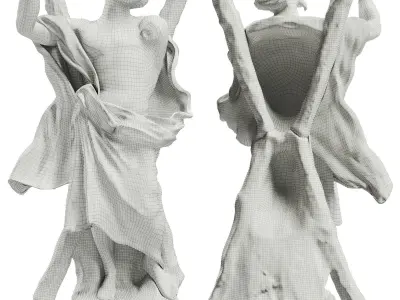 Classic sculpture Ercole Ferrata ST ANDREW THE APOSTLE  3D model