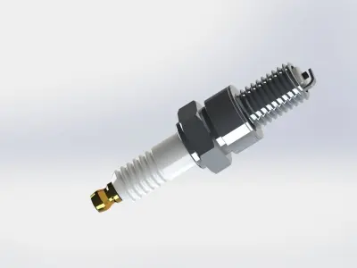 Spark plug 3D print model