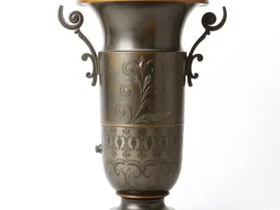 Vintage Bronze Vase model pack Low-poly 3D model