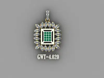 FASION PENDANT 3D model 4