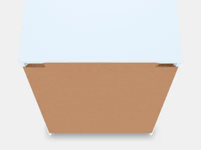 KULLEN Chest of 5 drawers Low-poly 3D model