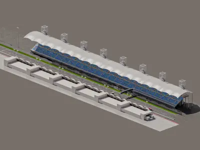 Race Track 3D model