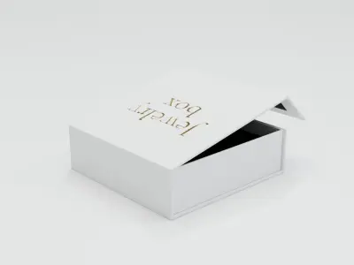 3D model of a Magnet Closure Box with Collapsible Lid 3D model