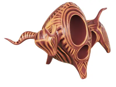 Decorative figurine of a bull 3D model