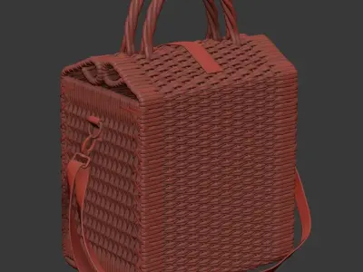 Basket Bag 3D model