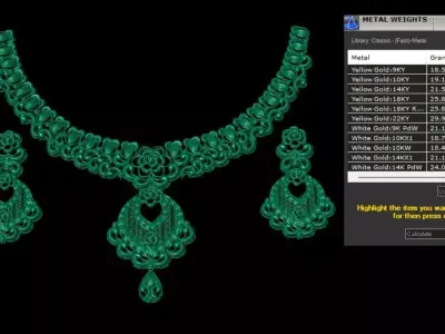 Indian Traditional Necklaces 3D print model