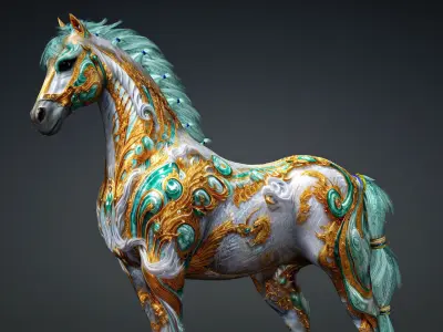 Horse-E2 3D model