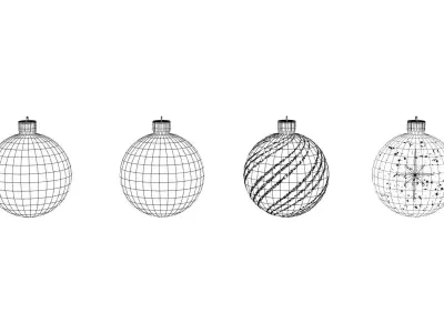 Christmas balls Free 3D model