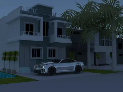 3d car model futuristic 3D model