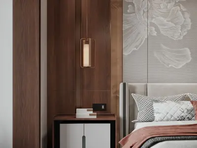  Chinese Bedroom interior 118 3D model