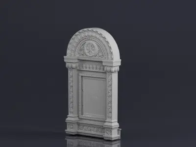 001574 raw 3D scan of a hanging icon case kiot 3D model