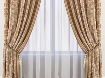 Set 58 Curtains 3D model