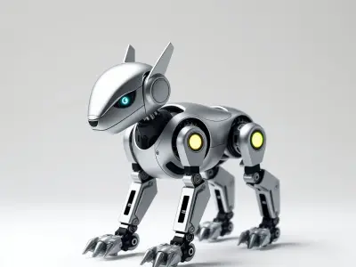 Futuristic Robotic Animal Model Pack for Game and Animation Low-poly 3D model