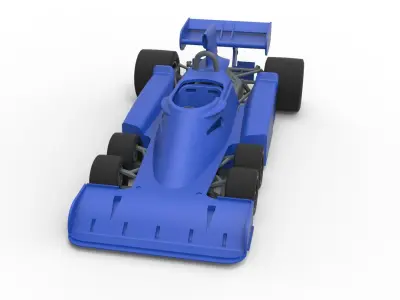 Tyrrell P34 Formula 1 Scale 1 to 24 3D print model